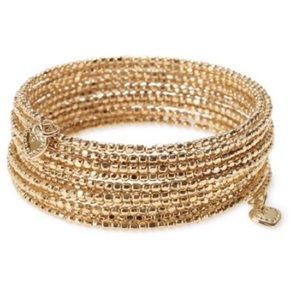 Stella & Dot Gold Bardot Bangle Bracelet